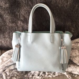 INZI baby blue handbag